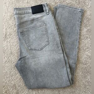 Men’s Express Gray Slim Jeans 33x32